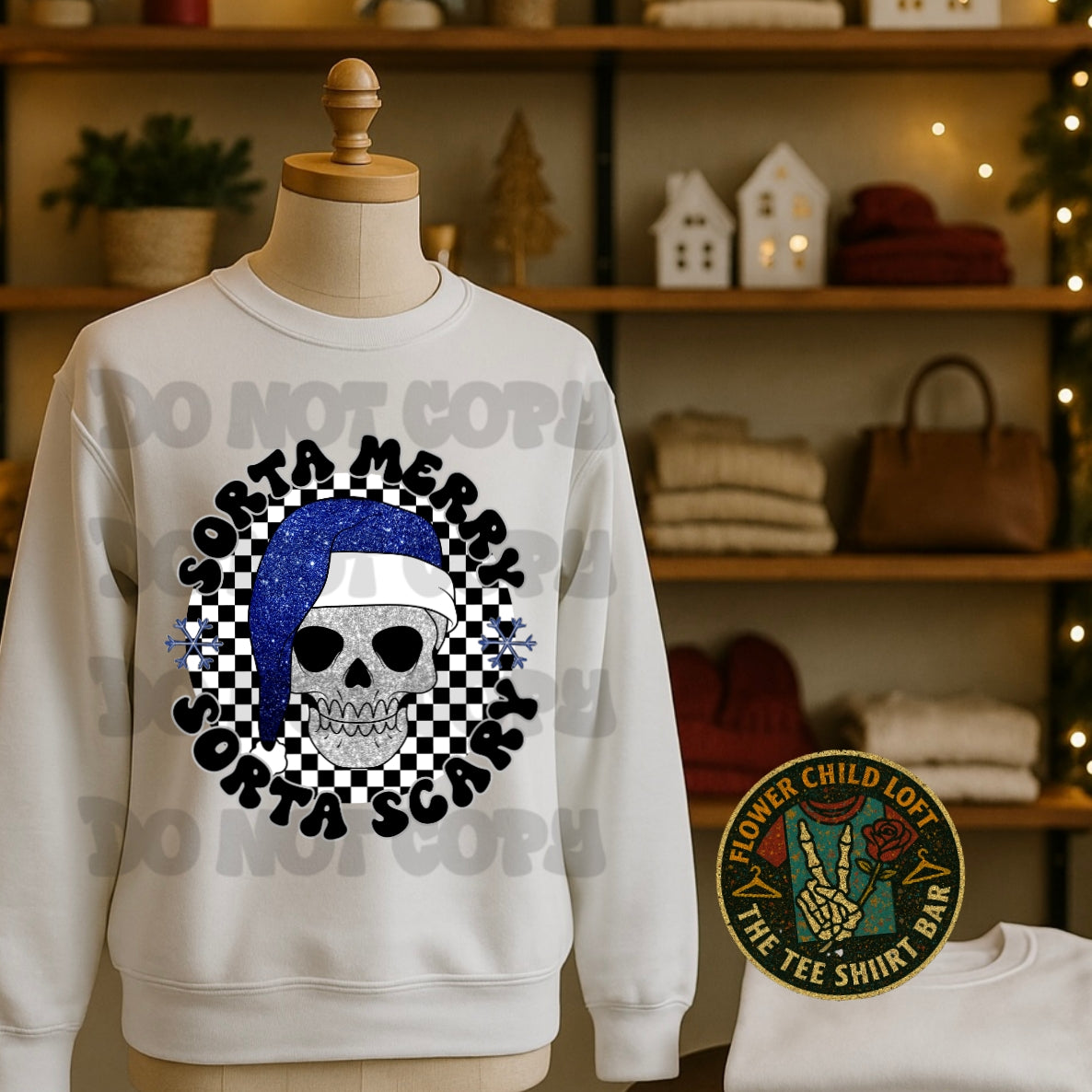Sorta Merry Sorta Scary (Blue)