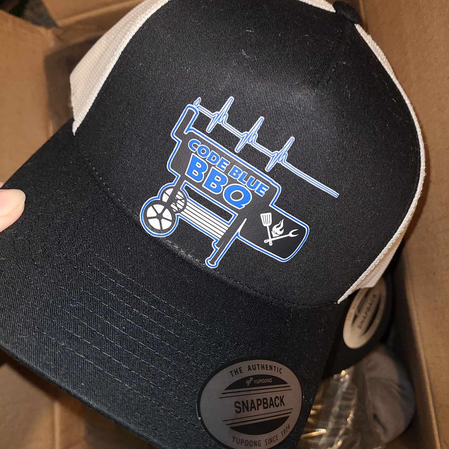 Code Blue BBQ Trucker Hat