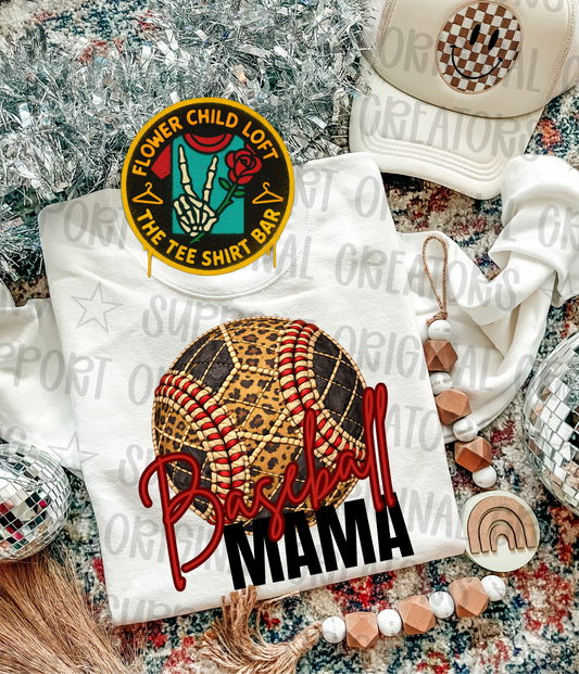 Baseball Mama Cheetha Print Ball