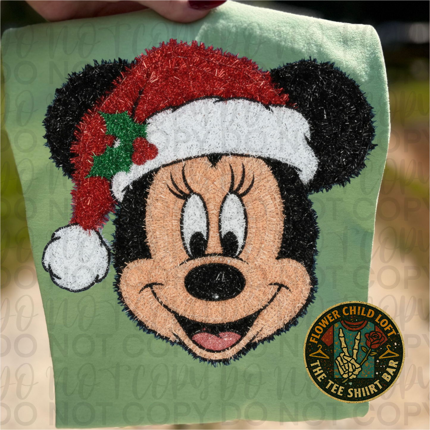 Faux Tinsel Girl Mouse