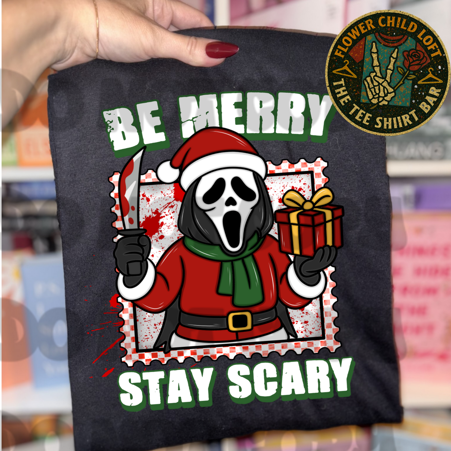 Scream Christmas Stamp