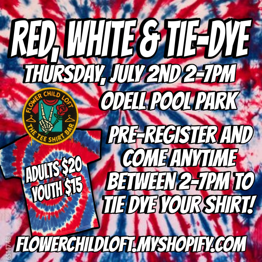 Red, White & Tie-Dye