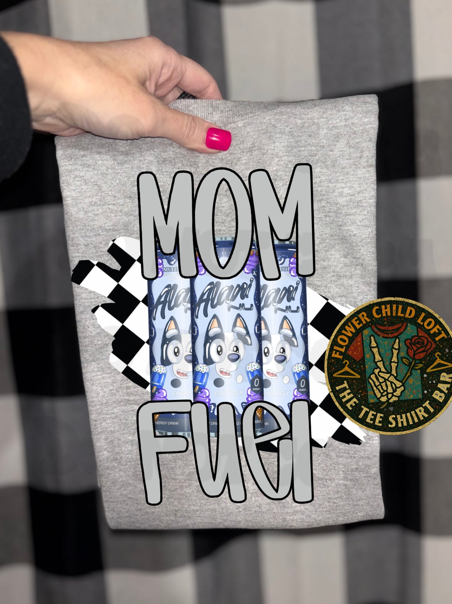 Mom Fuel Gray Dog