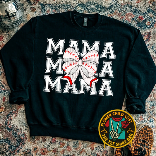 Baseball Mama Bow