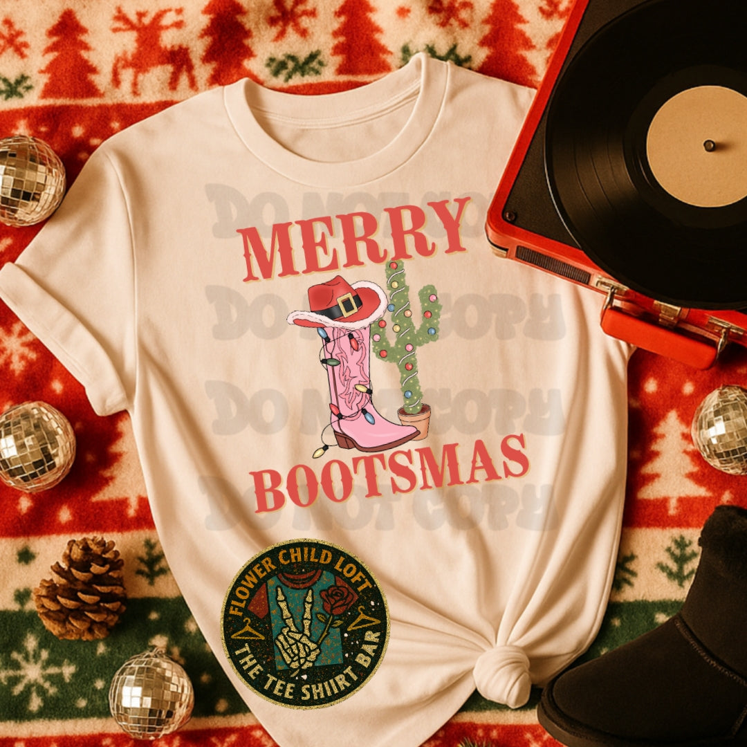 Merry Bootmas (Pink)