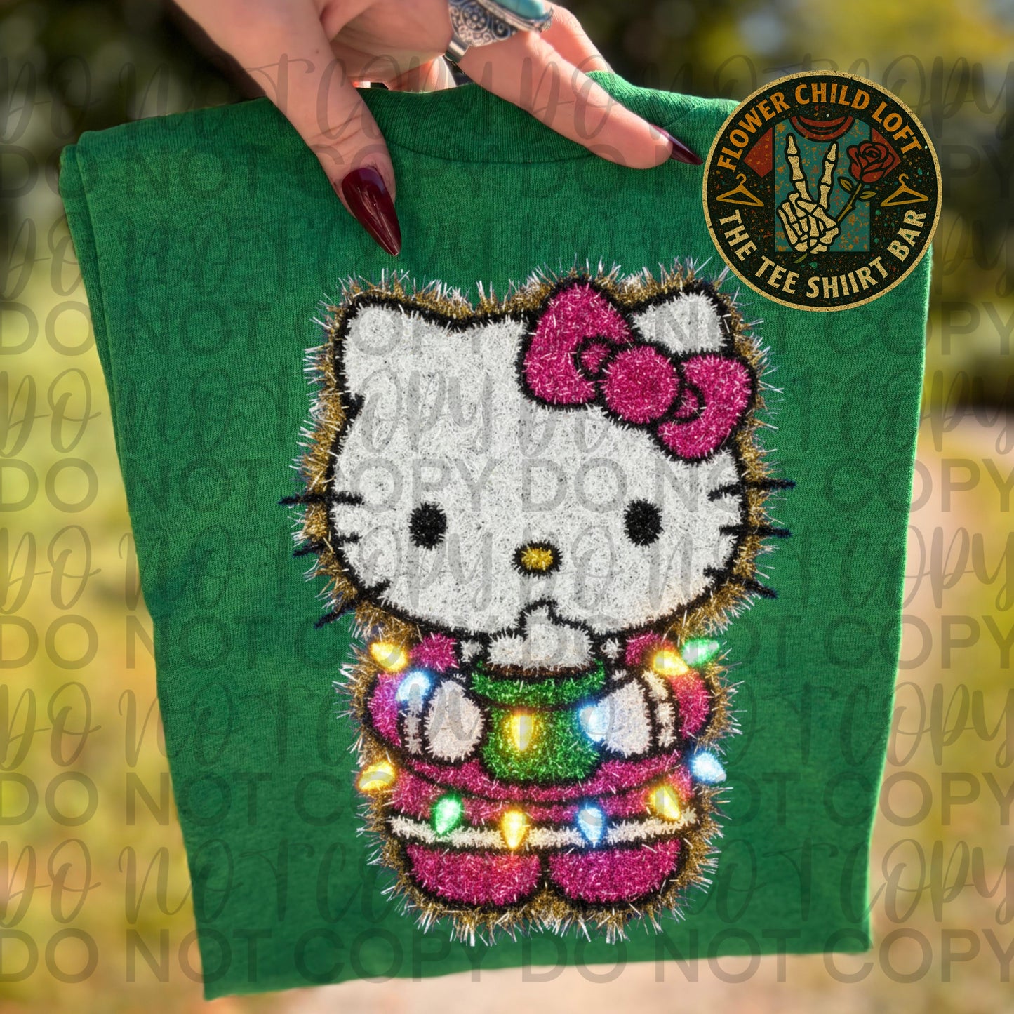 Faux Tinsel Kitty