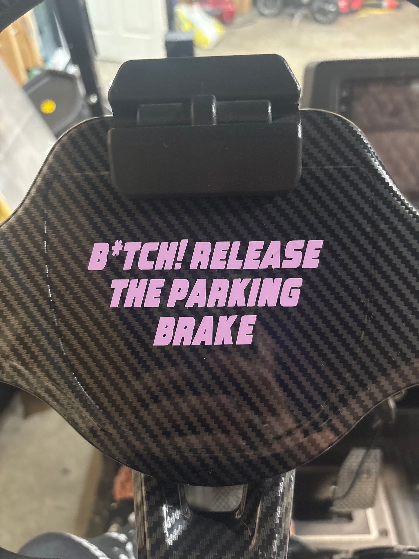 Release The Parking Brake Decal