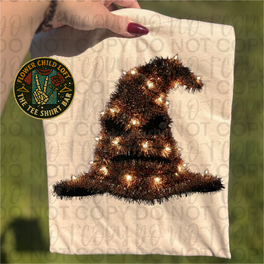 Faux Tinsel Hat
